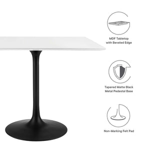 Lippa 36" Square Wood Dining Table by Modway