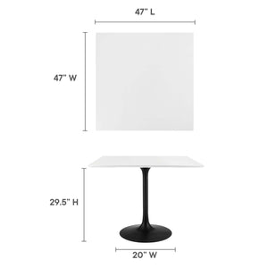 Lippa 36" Square Wood Dining Table by Modway