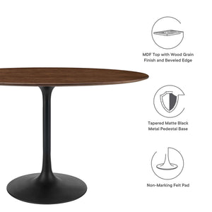 Lippa 48" Oval Wood Dining Table by Modway