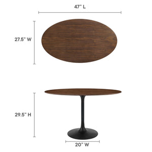 Lippa 48" Oval Wood Dining Table by Modway