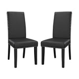 Parcel Vinyl Dining Side Chair Set of 2 by Modway