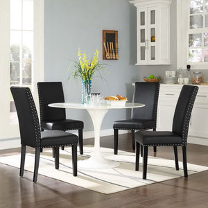 Parcel Vinyl Dining Side Chair Set of 4 by Modway
