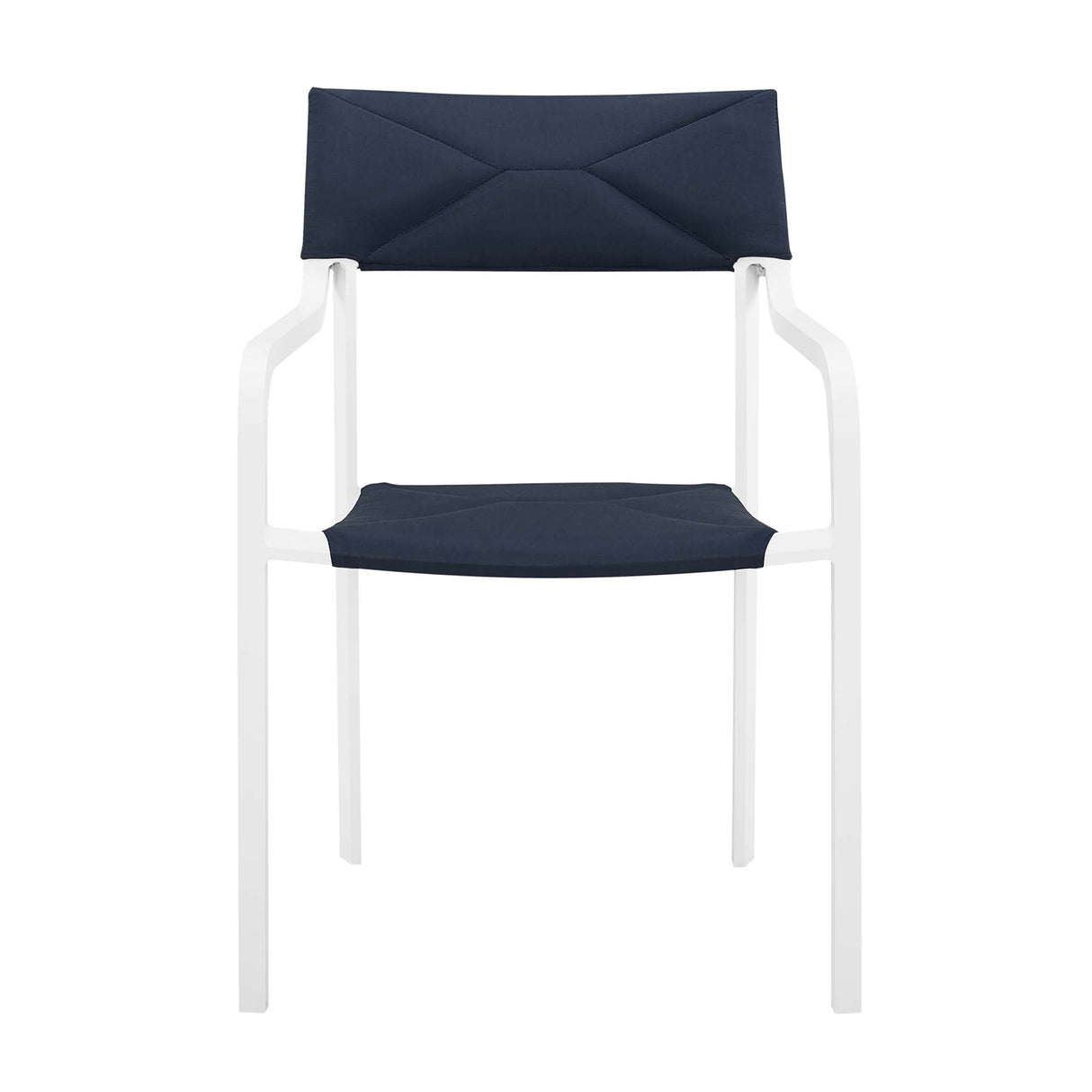 Raleigh Stackable Outdoor Patio Aluminum Dining Armchair by Modway