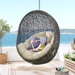 Hide Patio Swing Chair with Sunbrella Fabric by Modway