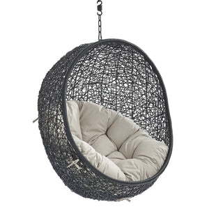 Encase Sunbrella Fabric Swing Outdoor Patio Lounge Chair Without Stand by Modway