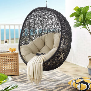 Encase Sunbrella Fabric Swing Outdoor Patio Lounge Chair Without Stand by Modway