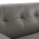 Engage Top-Grain Leather Living Room Lounge Sofa by Modway