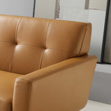Engage Top-Grain Leather Living Room Lounge Sofa by Modway