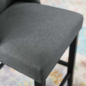 Baronet Tufted Button Upholstered Fabric Counter Stool by Modway