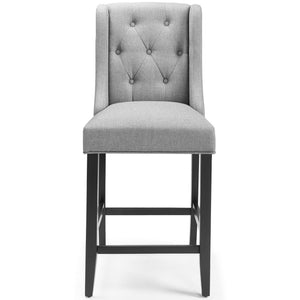 Baronet Tufted Button Upholstered Fabric Counter Stool by Modway