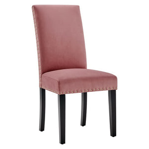 Parcel Performance Velvet Dining Side Chairs Set of 2 by Modway