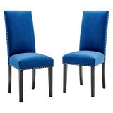 Parcel Performance Velvet Dining Side Chairs Set of 2 by Modway