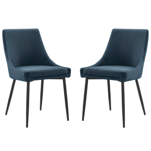 Viscount Upholstered Fabric Dining Chairs - Set of 2 by Modway