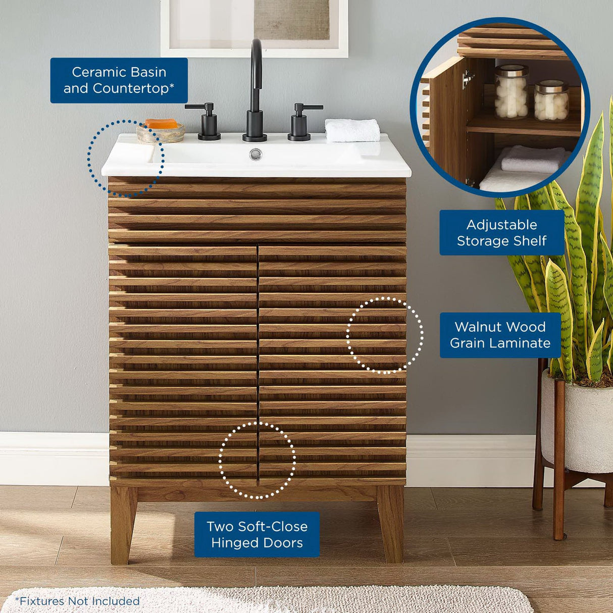 Render 24" Bathroom Vanity by Modway