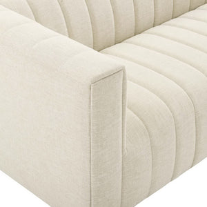 Reflection Channel Tufted Upholstered Fabric Sofa by Modway