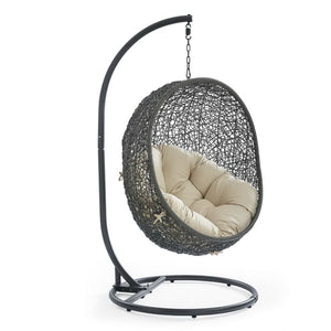 Hide Outdoor Patio Swing Chair with Stand