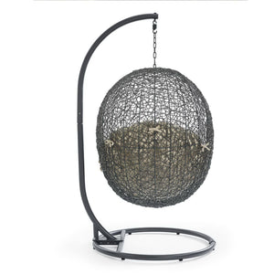 Hide Outdoor Patio Swing Chair with Stand
