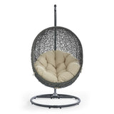 Hide Outdoor Patio Swing Chair with Stand