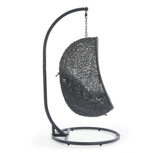 Hide Outdoor Patio Swing Chair with Stand