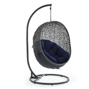 Hide Outdoor Patio Swing Chair with Stand