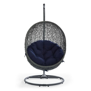 Hide Outdoor Patio Swing Chair with Stand