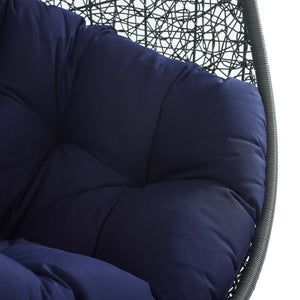 Hide Outdoor Patio Swing Chair with Stand