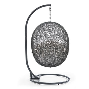 Hide Outdoor Patio Swing Chair with Stand