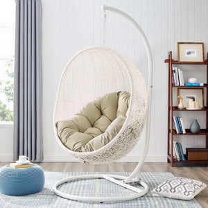 Hide Outdoor Patio Swing Chair with Stand