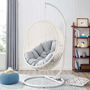 Hide Outdoor Patio Swing Chair with Stand
