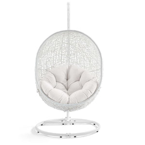 Hide Outdoor Patio Swing Chair with Stand