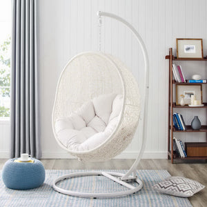Hide Outdoor Patio Swing Chair with Stand