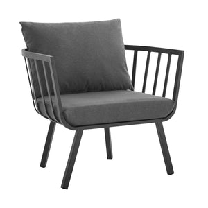 Riverside Outdoor Patio Aluminum Armchair Set of 2 by Modway
