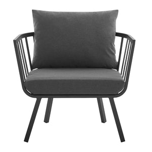 Riverside Outdoor Patio Aluminum Armchair Set of 2 by Modway