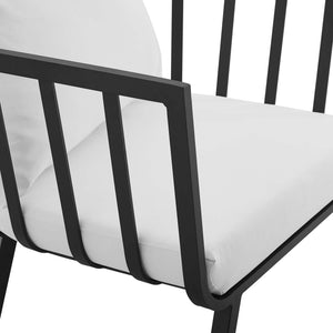 Riverside Outdoor Patio Aluminum Armchair Set of 2 by Modway