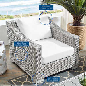 Conway Sunbrella Outdoor Patio Wicker Rattan Armchair by Modway