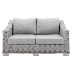 Conway Outdoor Patio Wicker Rattan Loveseat by Modway