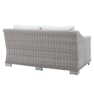 Conway Outdoor Patio Wicker Rattan Loveseat by Modway
