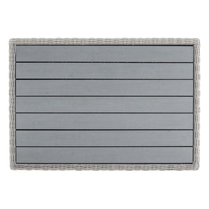 Conway 32" Outdoor Patio Wicker Rattan Coffee Table by Modway