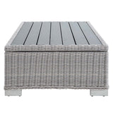 Conway 45" Outdoor Patio Wicker Rattan Coffee Table by Modway