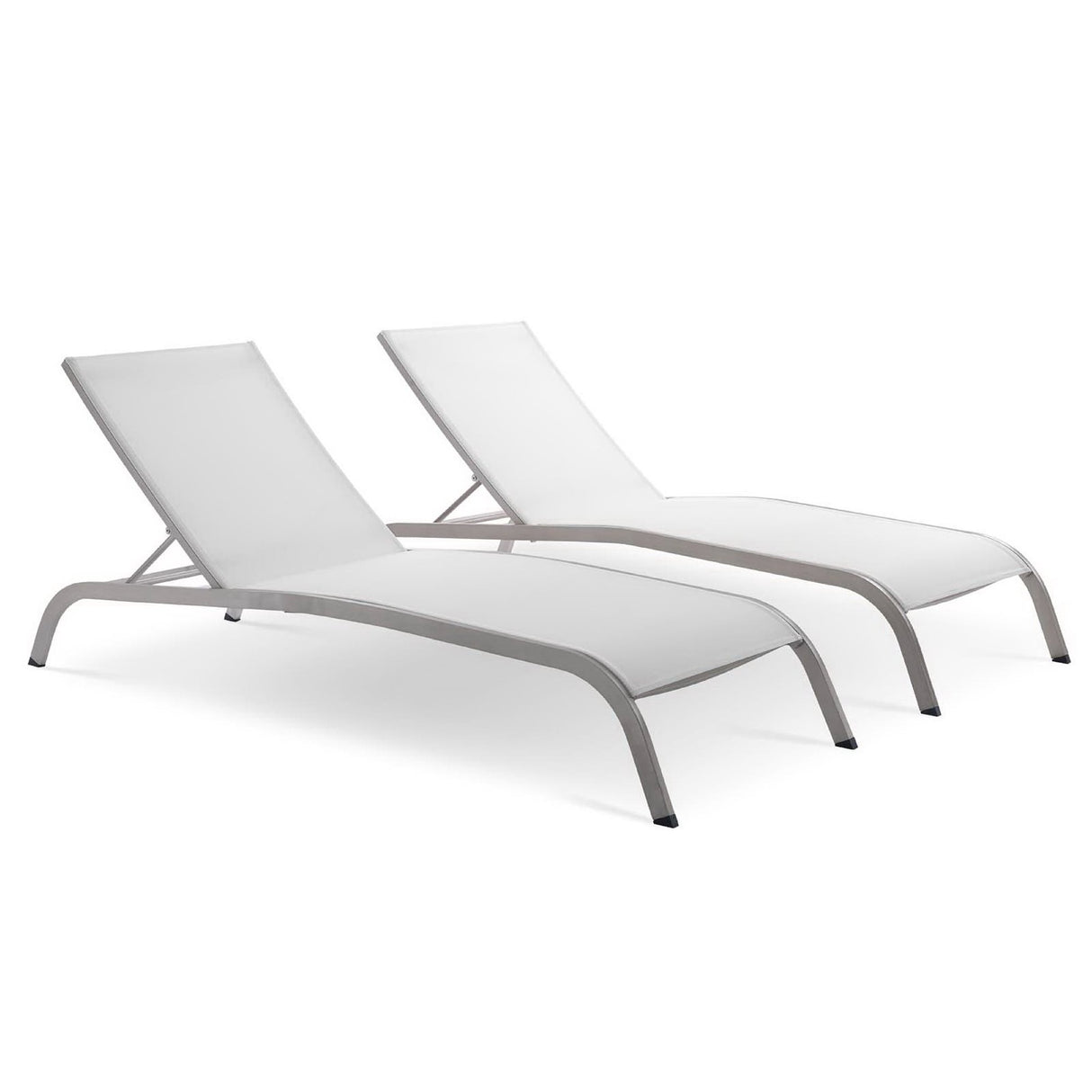 Savannah Outdoor Patio Mesh Chaise Lounge Set of 2 by Modway