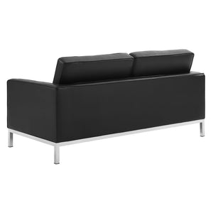 Loft 3 Piece Tufted Upholstered Faux Leather Set by Modway