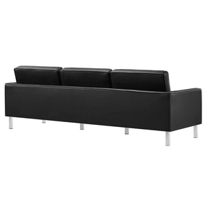 Loft 3-Piece Tufted Vegan Leather Furniture Set by Modway