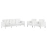 Loft 3-Piece Tufted Vegan Leather Furniture Set by Modway
