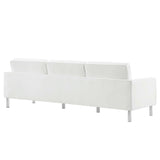 Loft 3-Piece Tufted Vegan Leather Furniture Set by Modway
