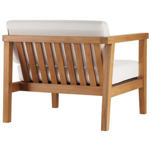 Bayport Outdoor Patio Teak Wood Left-Arm Chair by Modway