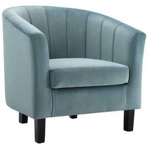 Prospect Channel Tufted Performance Velvet Armchair Set of 2 by Modway