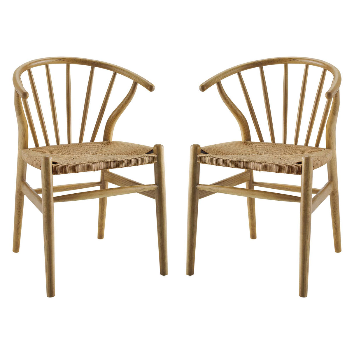 Flourish Spindle Wood Dining Side Chair Set of 2 by Modway