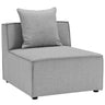 Saybrook Outdoor Patio Upholstered Sectional Sofa Armless Chair by Modway