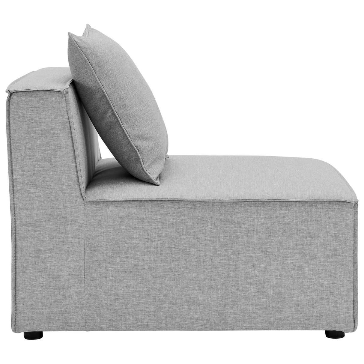 Saybrook Outdoor Patio Upholstered Sectional Sofa Armless Chair by Modway