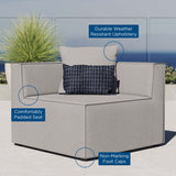 Saybrook Outdoor Patio Upholstered Sectional Sofa Corner Chair